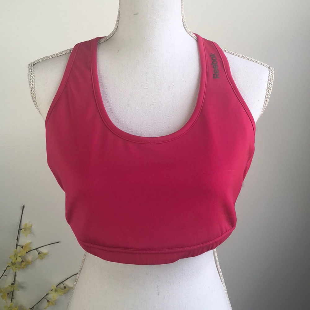 Reebok Pink Racer Back Sports Bra